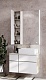 Акватон Мебель для ванной Мишель 80 с гранитной столешницей дуб эндгрейн/белый – фотография-17